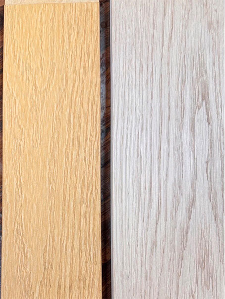 Wood plastic board with natural texture and lasting strength